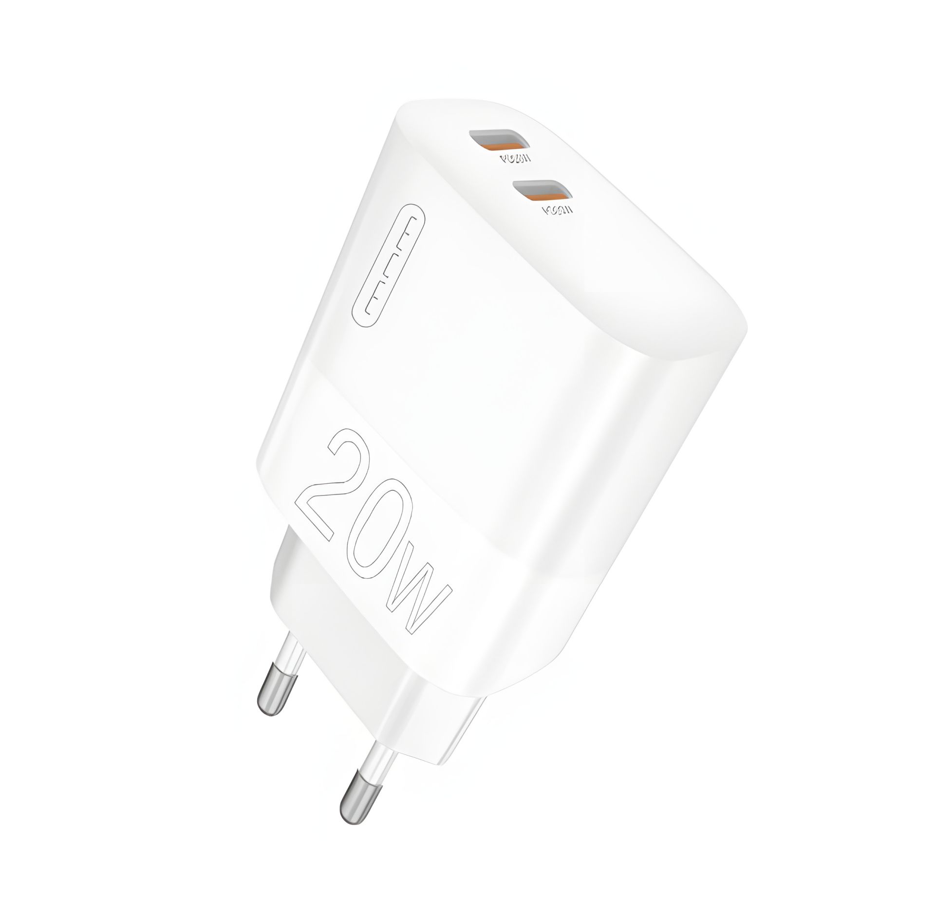 Зарядний пристрій WUW-C193 PD20W+PD20W Charger Type-C + Type-C white Зарядний пристрій WUW-C193 PD20W+PD20W Charger Type-C + Type-C white