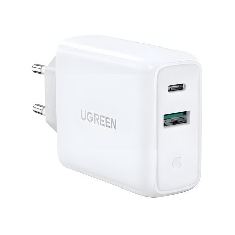 Зарядний пристрій UGREEN CD170 38W Type-C Wall Charger EU (White) (UGR-60468)