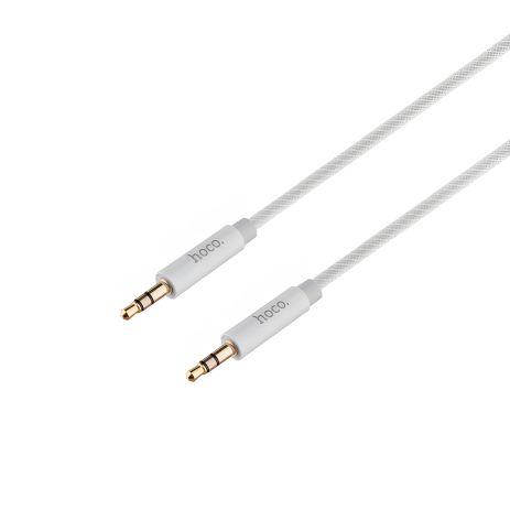 Hoco UPA19 AUX кабель, Jack 3.5 to Jack 3.5, 1m, сірий