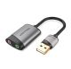 Vention USB External Sound Card адаптер 0.15M Gray Metal Type (CDKHB) Vention USB External Sound Card адаптер 0.15M Gray Metal Type (CDKHB)