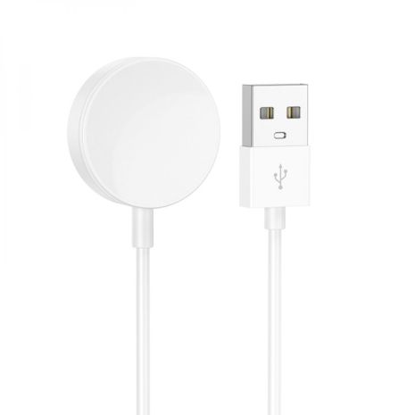 USB кабель для смарт часов Hoco Y14 магнитный белый