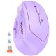 Мышь MEETION 2.4G+Bluetooth Office Vertical Mouse BTM008 |800-1200-1600-2400dpi, 400h, Type-C charging| purple