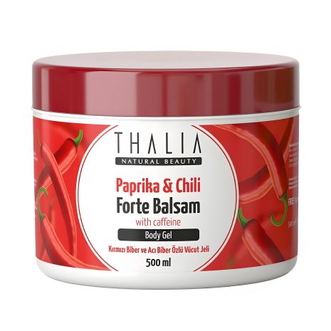 Массажный гель-бальзам с паприкой, перцем чили и кофеином THALIA, 500 мл