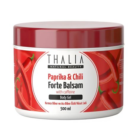 Массажный гель-бальзам с паприкой, перцем чили и кофеином THALIA, 500 мл