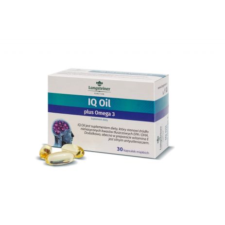 Диетическая добавка "IQ Oil + Омега 3" Langsteiner, 30 капсул