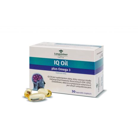 Дієтична добавка IQ Oil Омега 3 Langsteiner, 30 капсул