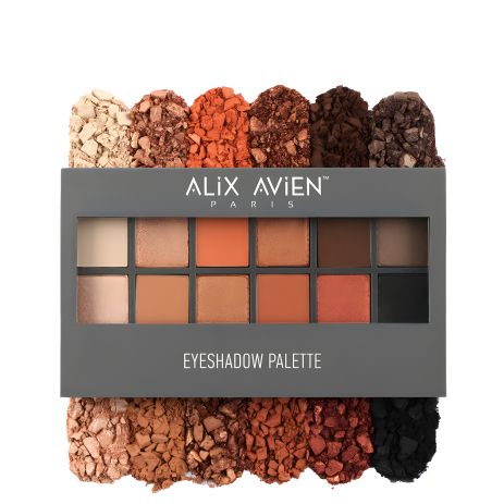 Палетка теней для век ALIX AVIEN, 555 Coffee Time, 12х1,3 г