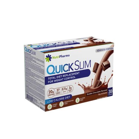 Коктейль Quick Slim «Двойной шоколад», 30 саше по 23 г