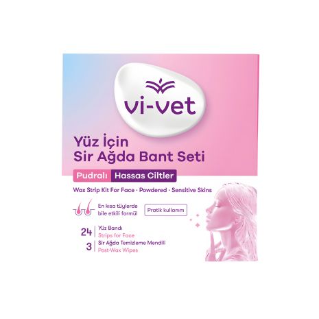 Набор восковых полосок для депиляции лица для чувствительной кожи Vi-vet, 27 шт