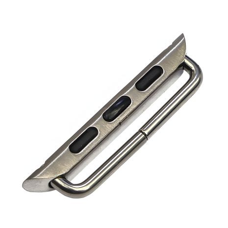 Серебристый переходник для универсального ремешка Apple Watch 42мм/44мм (на болтах)