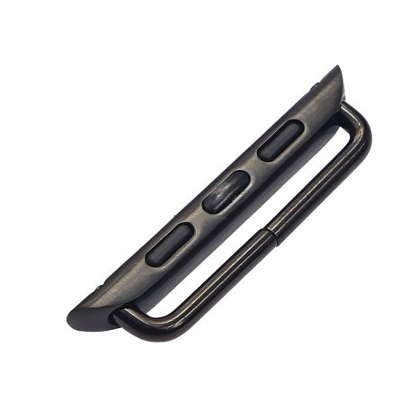 Чёрный переходник универсальный на болтах для ремешка Apple Watch 38mm/40mm