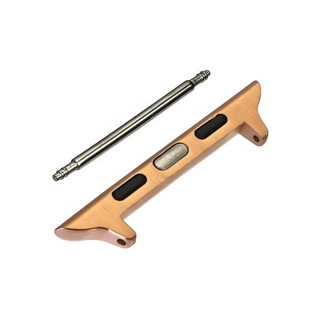 Переходник на универсальный ремешок для Apple Watch 38mm/ 40mm на шпильке розово-золотистый
