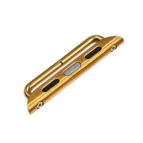 Переходник на универсальный ремешок для Apple Watch 42mm/ 44mm на болтах золотистый
