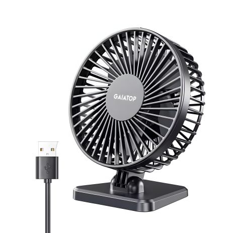 Вентилятор настільний Gaiatop TF30 USB, 3 швидкості, 1м, 5W, black