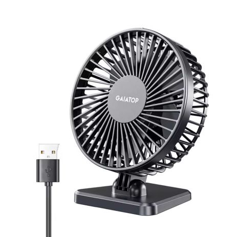 Вентилятор настольный Gaiatop TF30 USB, 3 скорости, black