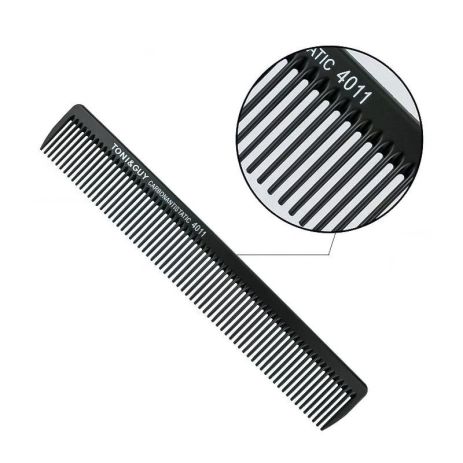 Гребінь для стрижки волосся Toni & Guy Carbon Antistatic Comb 4011 антистатичний карбоновий чорний