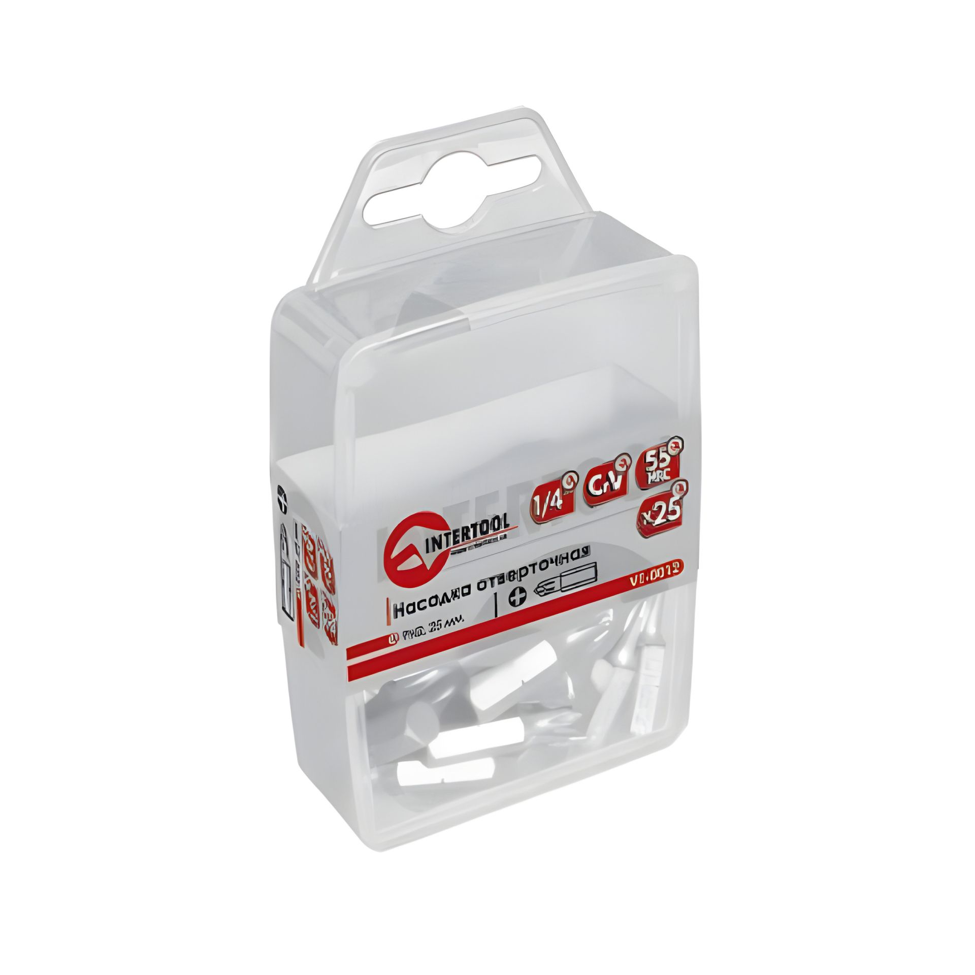 Отверточные насадки комплект PH0 1/4"*25мм уп. 25шт INTERTOOL (VT-0010) Отверточные насадки комплект PH0 1/4"*25мм уп. 25шт INTERTOOL (VT-0010)