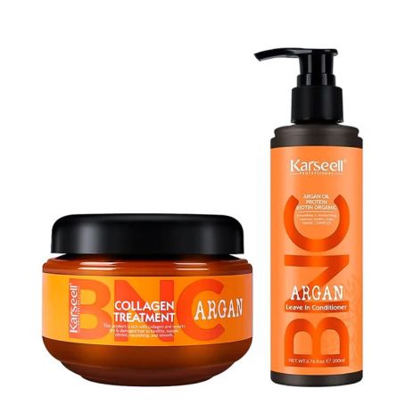 Набір Karseell BNC Argan DUO-2 колагенова маска і крем-кондиціонер для пошкодженого волосся, 550/200 мл Набір Karseell BNC Argan DUO-2 колагенова маска і крем-кондиціонер для пошкодженого волосся, 550/200 мл