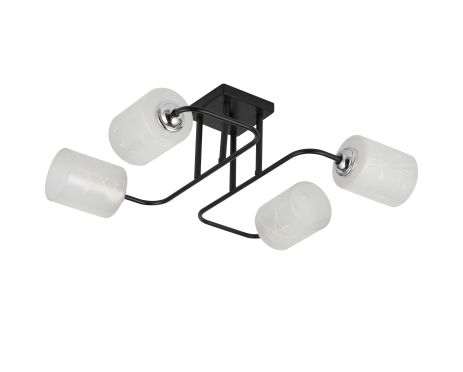 Люстра INTEREES декоративна V 70196-4 BK+CR Люстра INTEREES декоративна V 70196-4 BK+CR