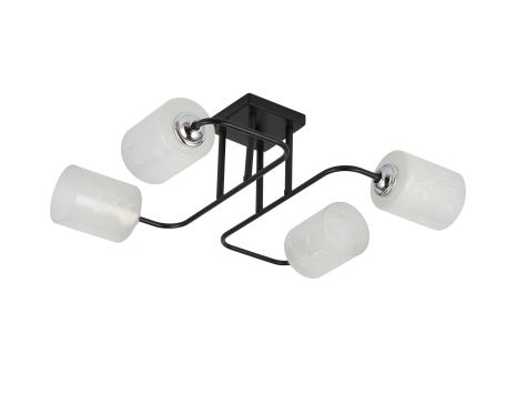 Люстра INTEREES декоративна V 70196-4 BK+CR Люстра INTEREES декоративна V 70196-4 BK+CR