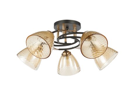 Люстра декоративная INTEREES V 70241-5 BK+FG+BG Люстра декоративная INTEREES V 70241-5 BK+FG+BG