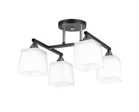 Декоративная люстра INTEREES V 5017-4 BK+CR Декоративная люстра INTEREES V 5017-4 BK+CR