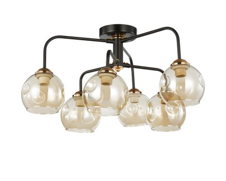 Декоративная люстра INTEREES IS 70269-3+3 BK+FG