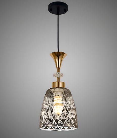 Подвесная люстра INTEREES V W8004-1 SMOKE BK+FG Подвесная люстра INTEREES V W8004-1 SMOKE BK+FG