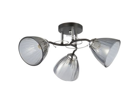 INTEREES Люстра декоративна V 6223-3 BK+CR