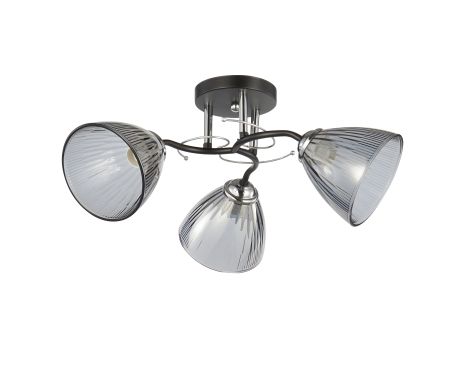 INTEREES Люстра декоративна V 6223-3 BK+CR