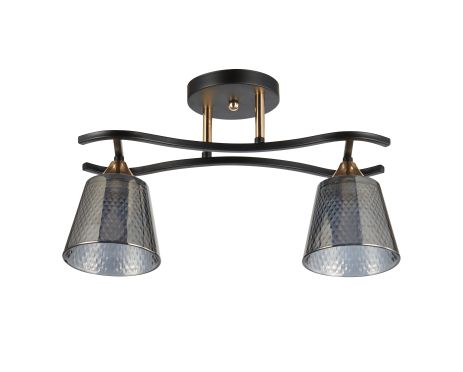 Декоративна люстра INTEREES IS 5005-2 BK+FG Декоративна люстра INTEREES IS 5005-2 BK+FG