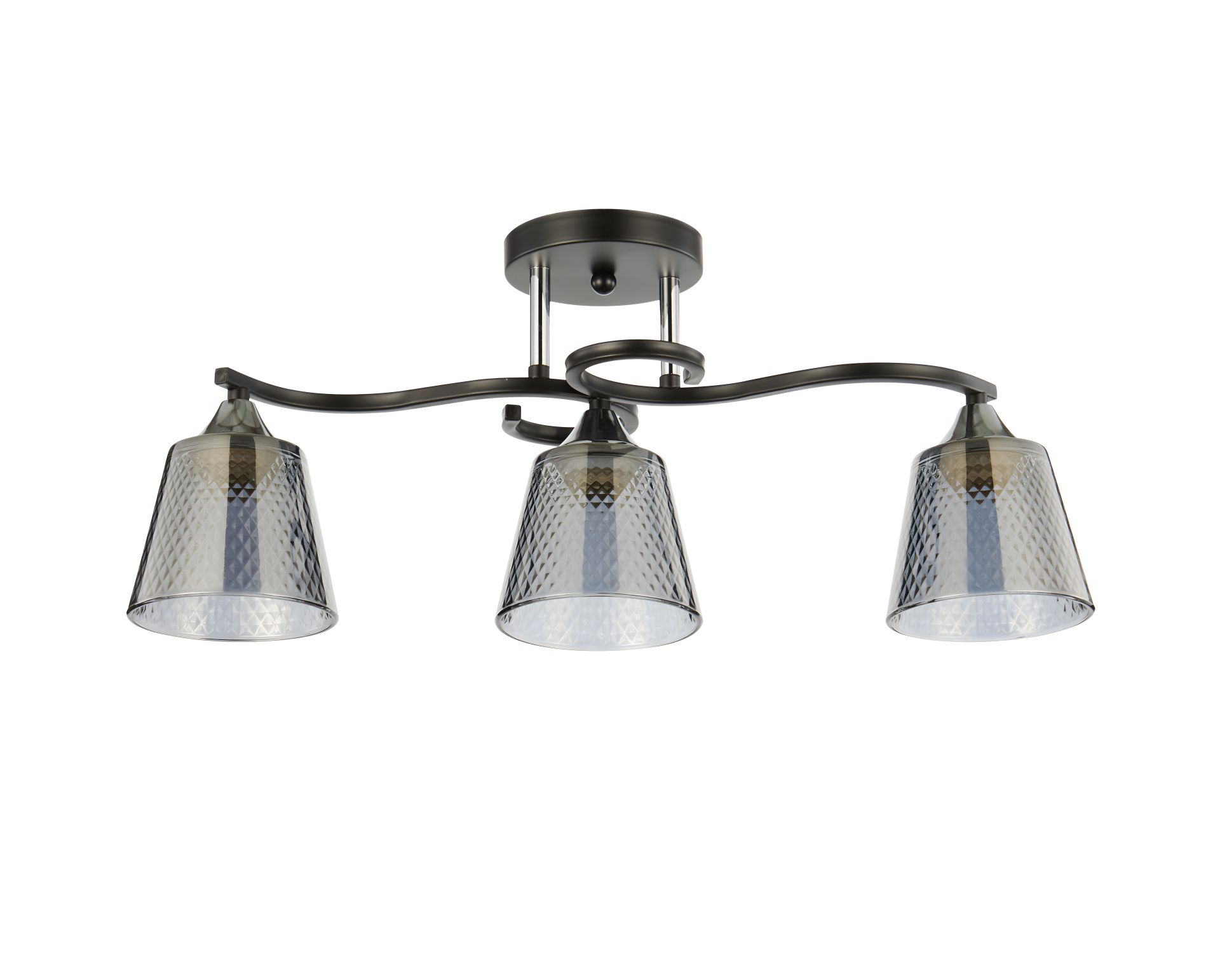 Декоративна люстра INTEREES IS 6089-3 BK+CR Декоративна люстра INTEREES IS 6089-3 BK+CR