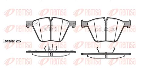 Гальмівні колодки BMW X6, REMSA (141900) - BMW BRAKE PAD SET Гальмівні колодки BMW X6, REMSA (141900) - BMW BRAKE PAD SET