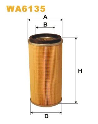 Фільтр повітряний NISSAN PATROL, NISSAN CABSTAR, WIX FILTERS (WA6135)