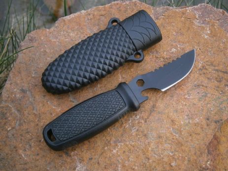 Нож нашейный туристический Defender Mini 518-A в чехле 14 см