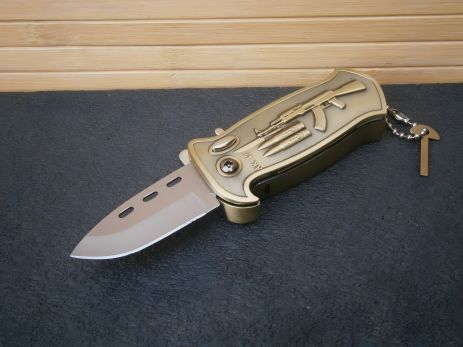 Ніж-запальничка АК-47 відкривачка турбо полум'я 12.5 см Ніж-запальничка АК-47 відкривачка турбо полум'я 12.5 см