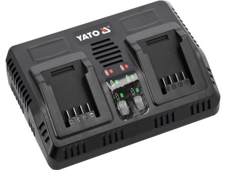 Li-Ion Battery Charger 18, 2,4A, 2 терміналу, з мережі 230 B [16] Yato YT-828499