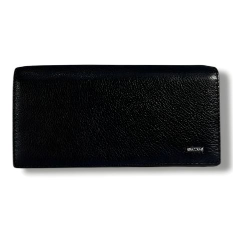 Черный женский кошелек из натуральной кожи, стильный