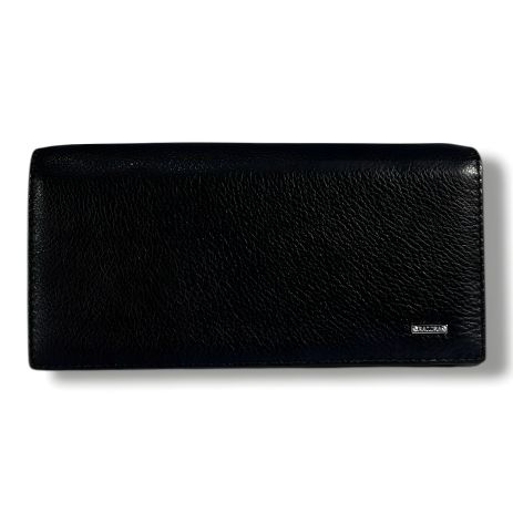 Черный женский кошелек из натуральной кожи, стильный Черный женский кошелек из натуральной кожи, стильный