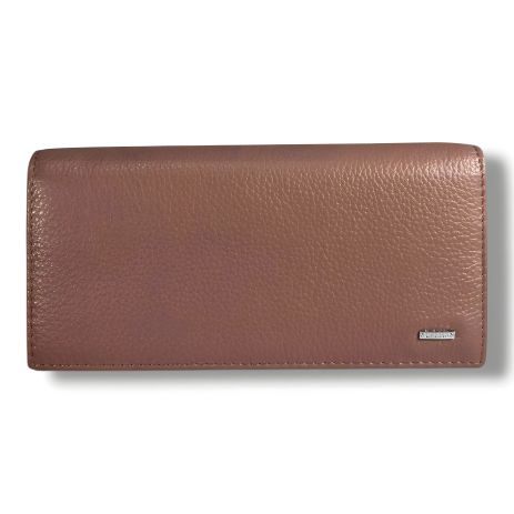 Жіночий гаманець стильний із натуральної шкіри, рожевий