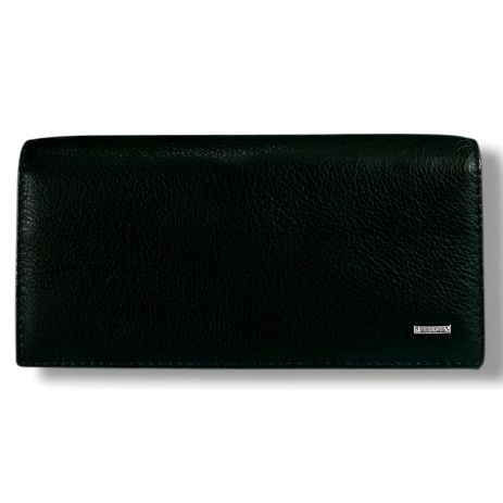 Стильний жіночий гаманець із натуральної шкіри, темно-зелений - Аксесуар