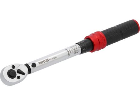 Динаметрический ключ: квадрат 1/4 ", F = 5-25 нм, L = 230-240 мм [40] Yato YT-07670
