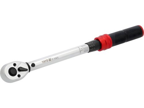 Ключ динамометричний: квадрат 3/8", F = 10-10 нм, L = 285-295 мм [20] Yato YT-07672