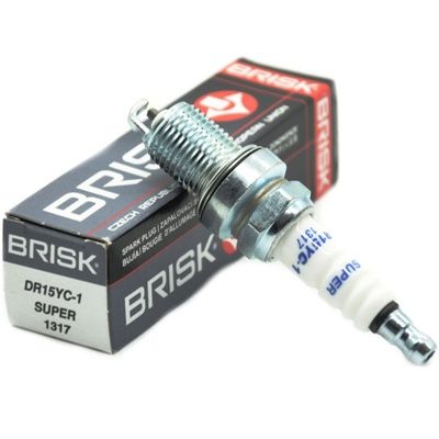 Свічка запалювання SUPER ВАЗ 2110 16V 1,1 мм (блістер) (0004#4) (BRISK) (DR15YC1)