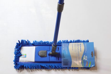Синяя швабра для пола из микрофибры "Еко Люкс" типа локшина Синяя швабра для пола из микрофибры "Еко Люкс" типа локшина