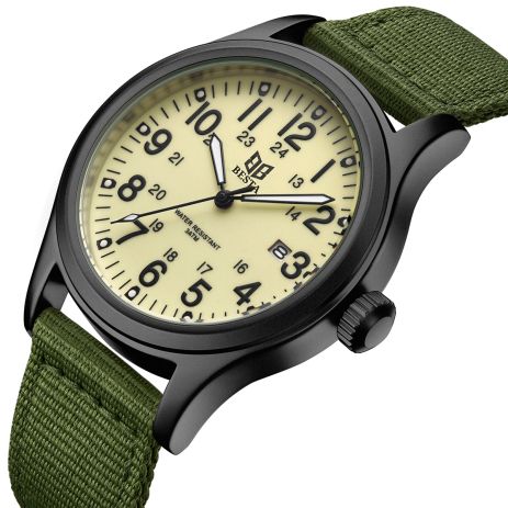 Мужские часы Besta Command Green 2037