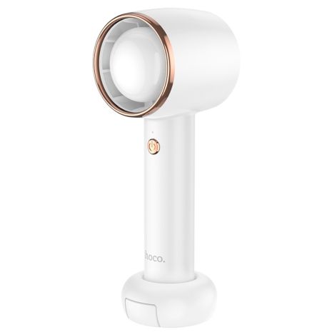 Ручний бездротовий вентилятор Hoco HX21, 5W, 4000mAh, 4-7h, white