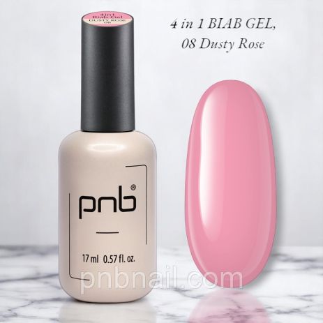 BIAB Gel 4 in 1 PNB, 06 Rosy Mist, 17 мл