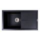 Гранітна мийка для кухні VALESO SOLID 7843 матова Чорний металік преміум