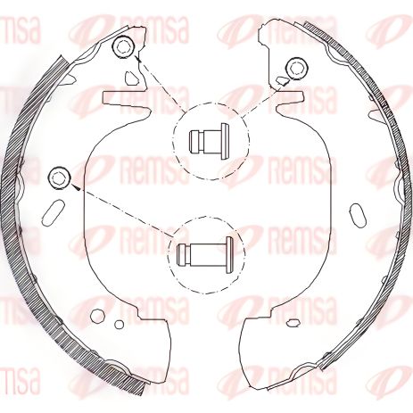 Комплект тормозных колодок для OPEL MOVANO, RENAULT MASTER, FORD TRANSIT, REMSA (430601)